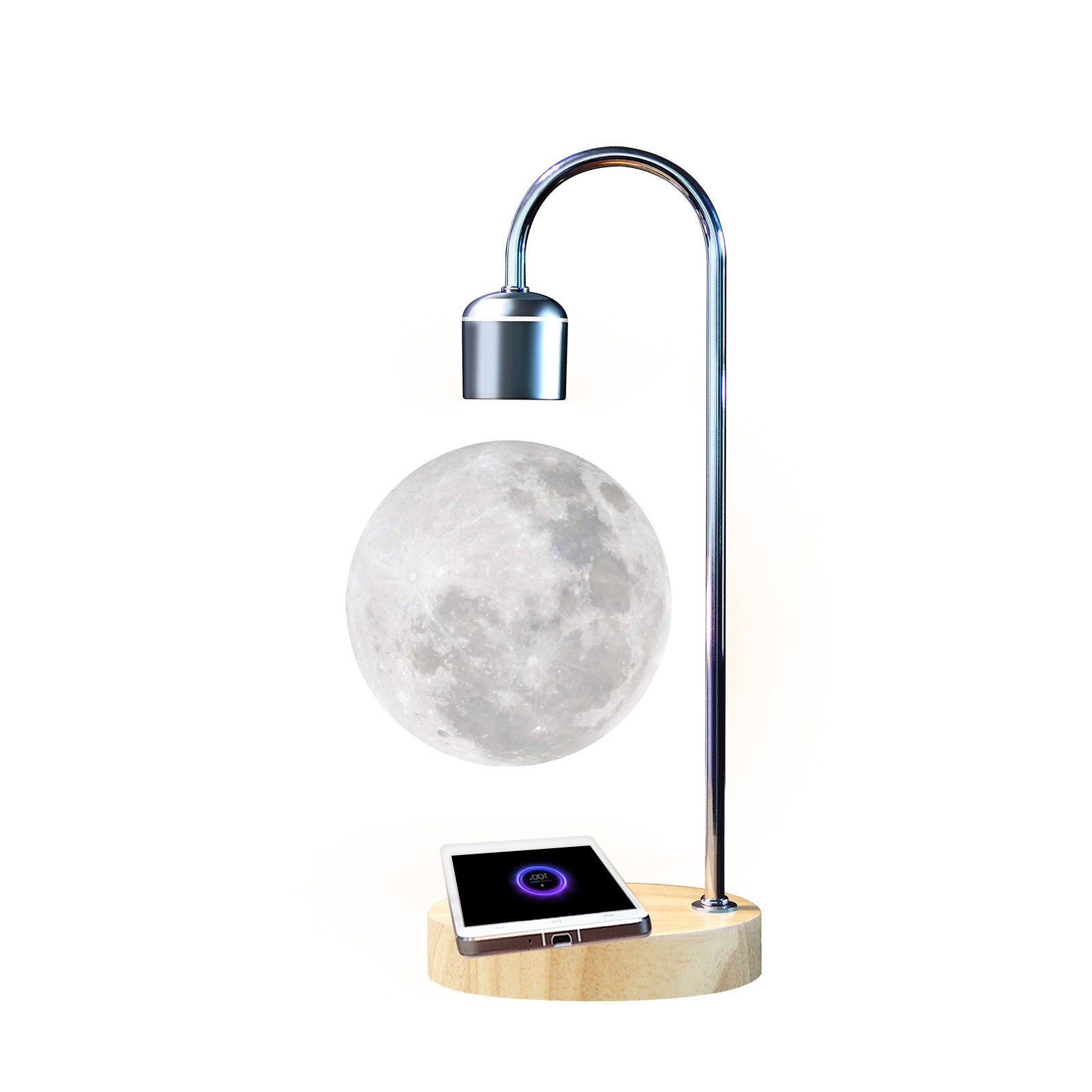 Magnetic Levitation 3D Moon Light – Floating Lunar Glow